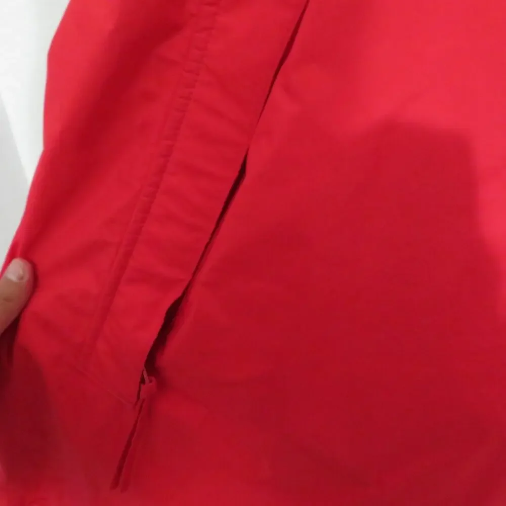 L.L. Bean Mens Sz XXL Red Vintage Nylon Hooded Anorak Pullover Jacket